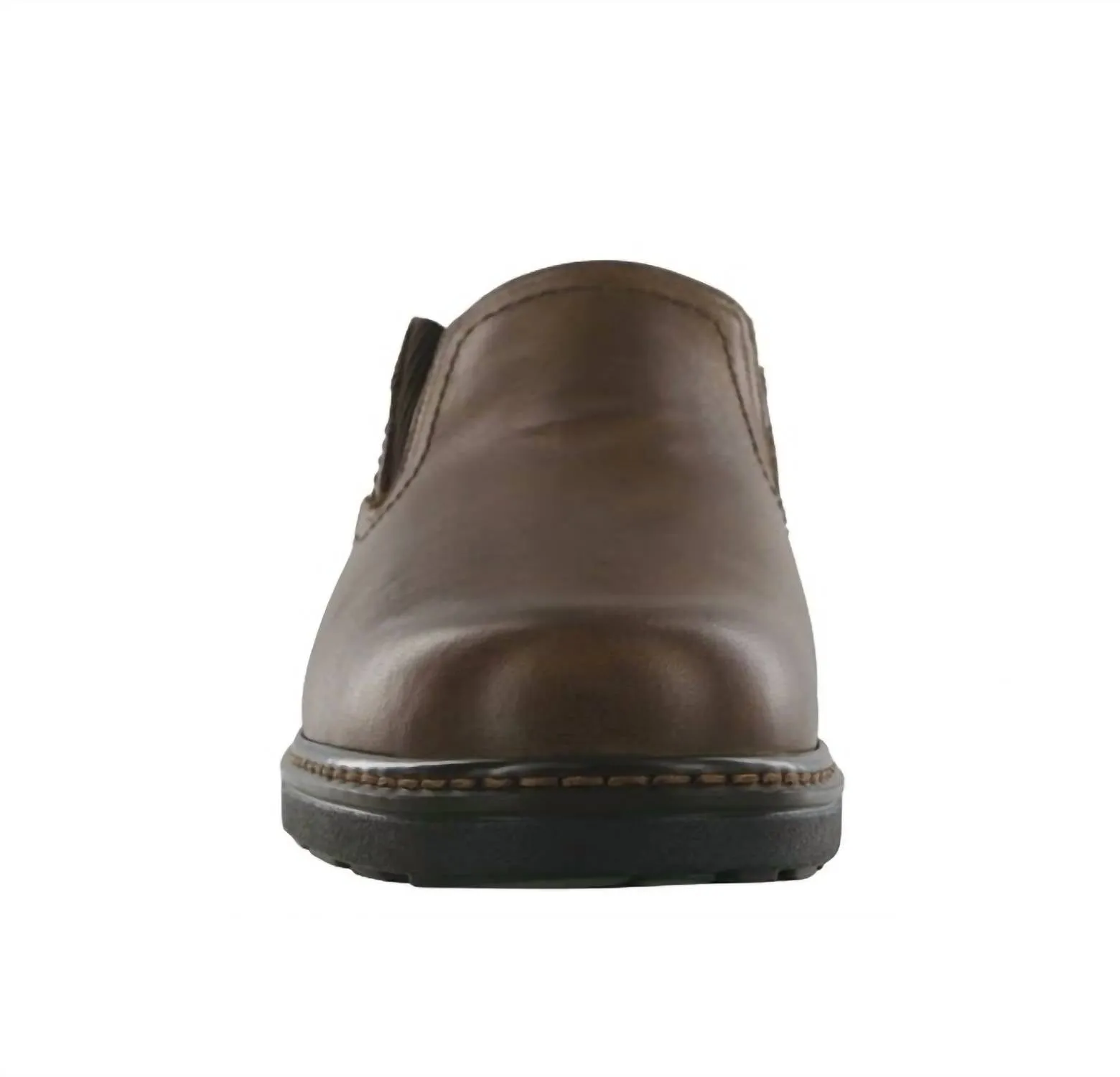 Men's Step Slip On Loafer - Double Wide Width In Mahogany