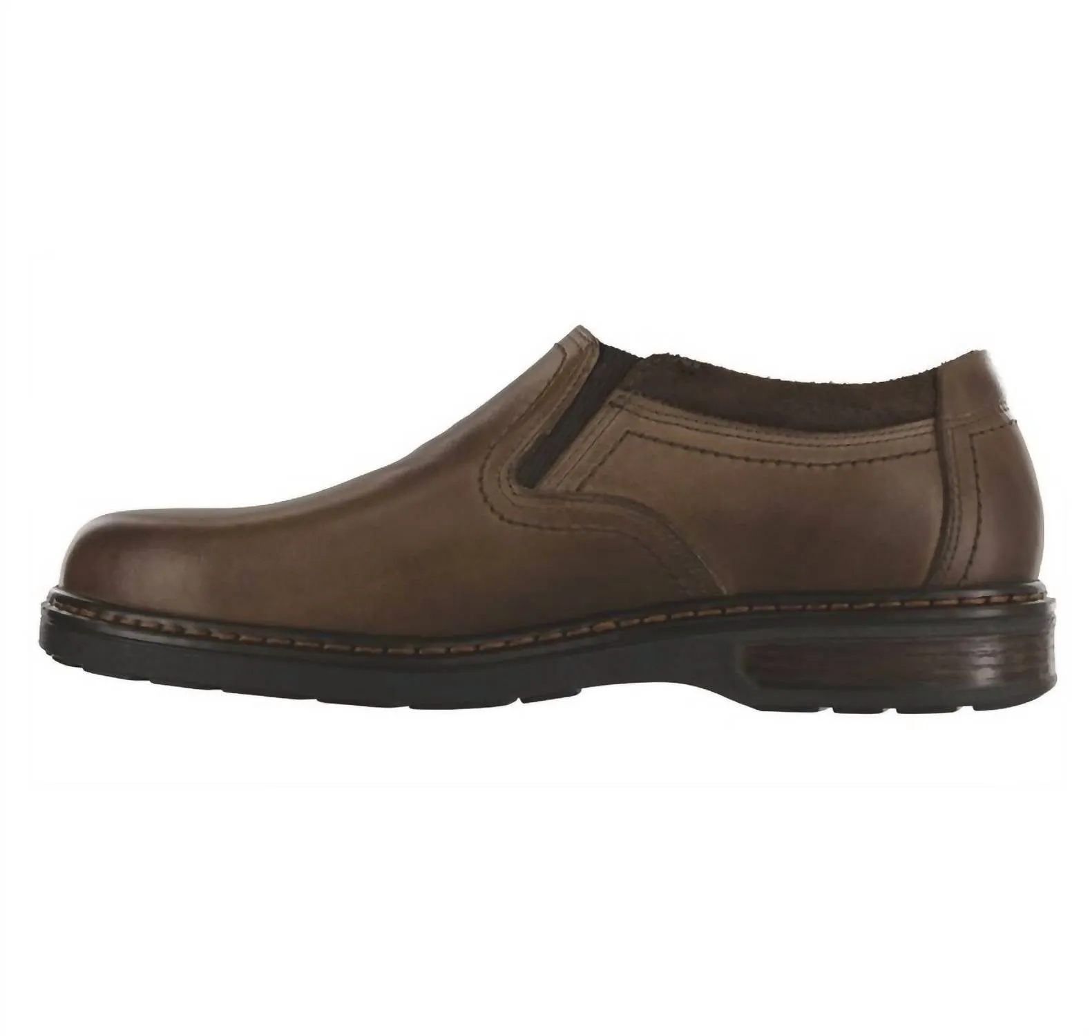 Men's Step Slip On Loafer - Double Wide Width In Mahogany