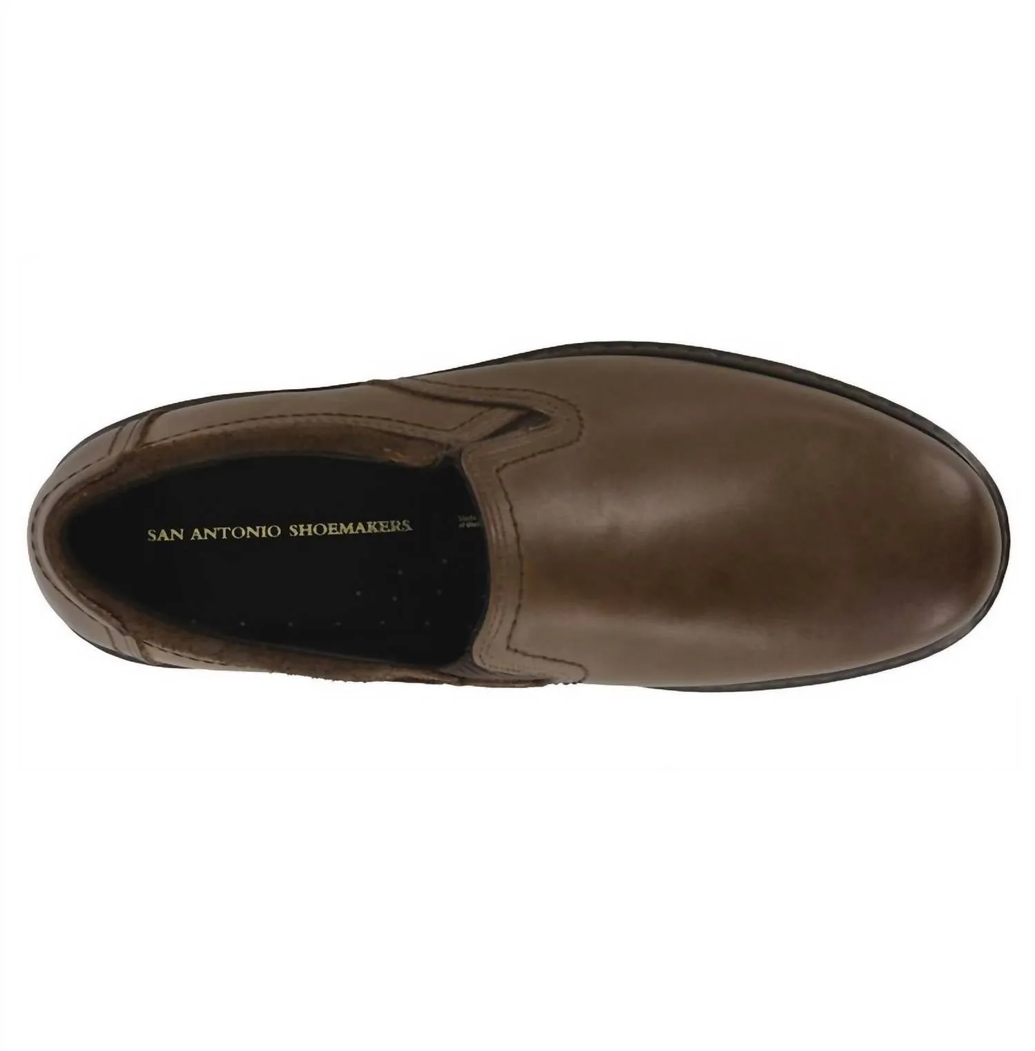 Men's Step Slip On Loafer - Double Wide Width In Mahogany