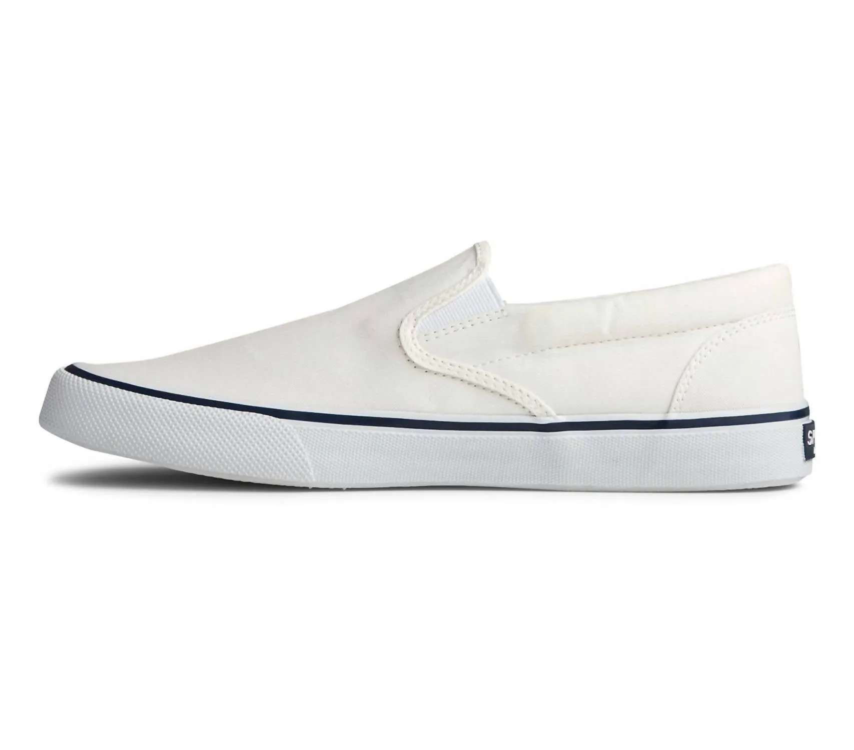 Men's Striper Slip On Sneaker In White