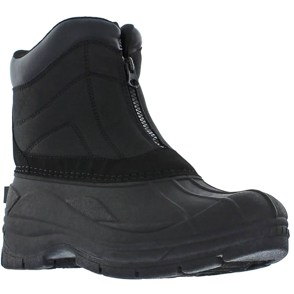 Mens Zipper Man Made Winter & Snow Boots
