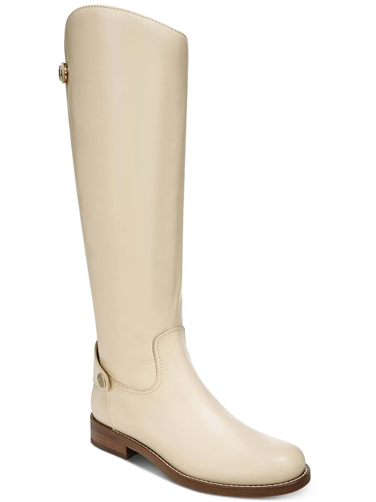 Mikala Womens Leather Riding Knee-High Boots