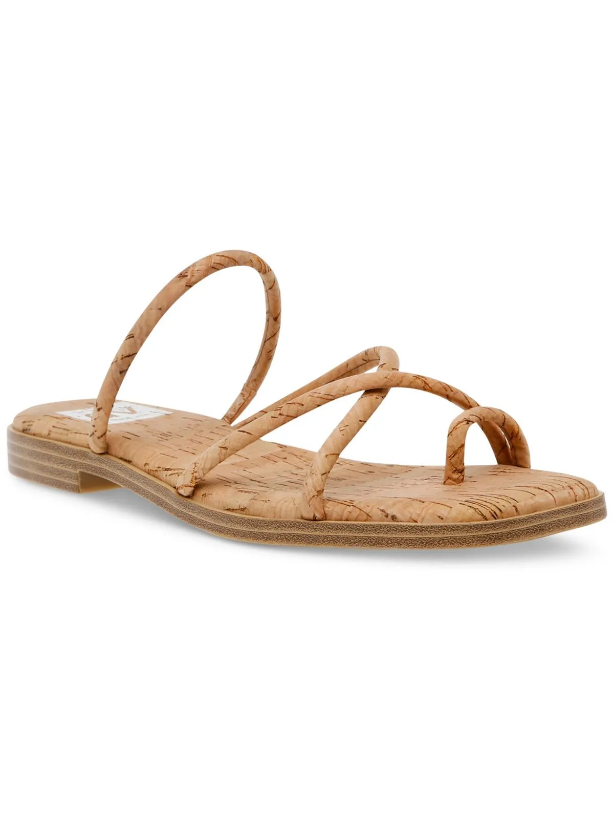 Milany Womens Faux Leather Slip-On Strappy Sandals