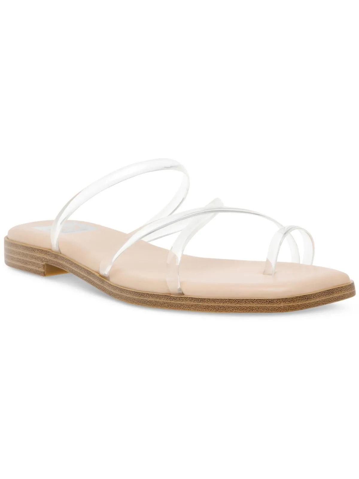 Milany Womens Faux Leather Slip-On Strappy Sandals