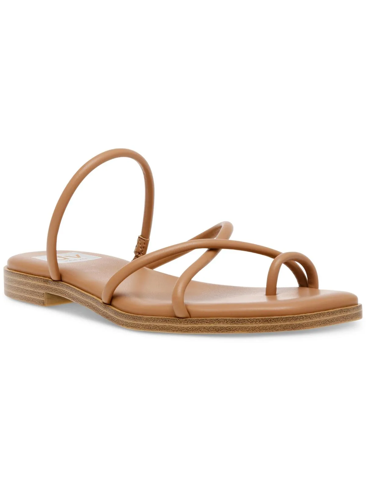 Milany Womens Faux Leather Slip-On Strappy Sandals