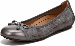 Minna Ballet Flat Shoes In Pewter