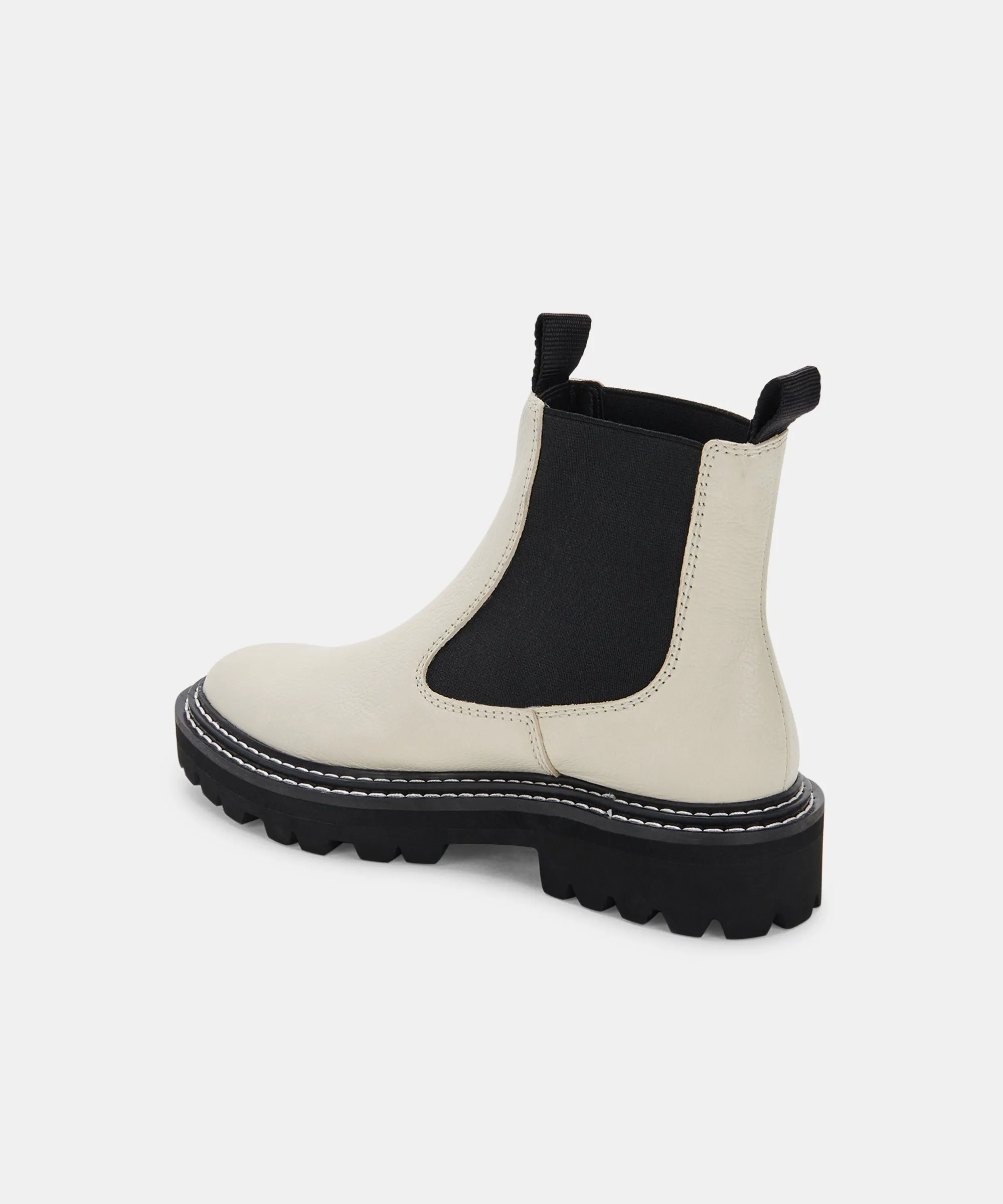 MOANA BOOTS IVORY LEATHER