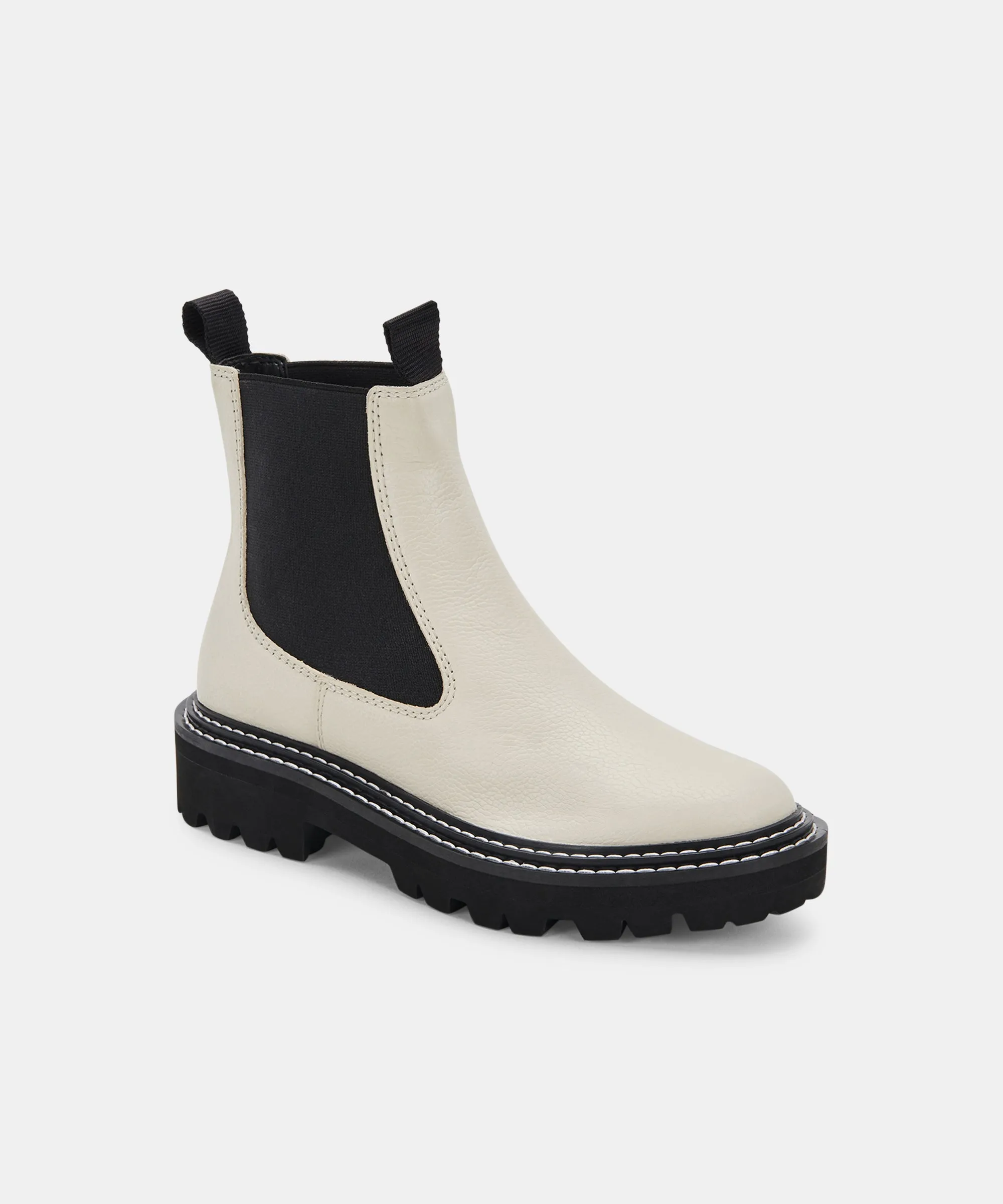 MOANA BOOTS IVORY LEATHER
