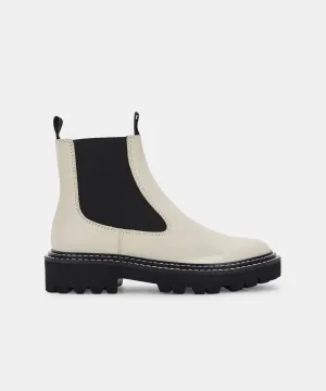 MOANA BOOTS IVORY LEATHER