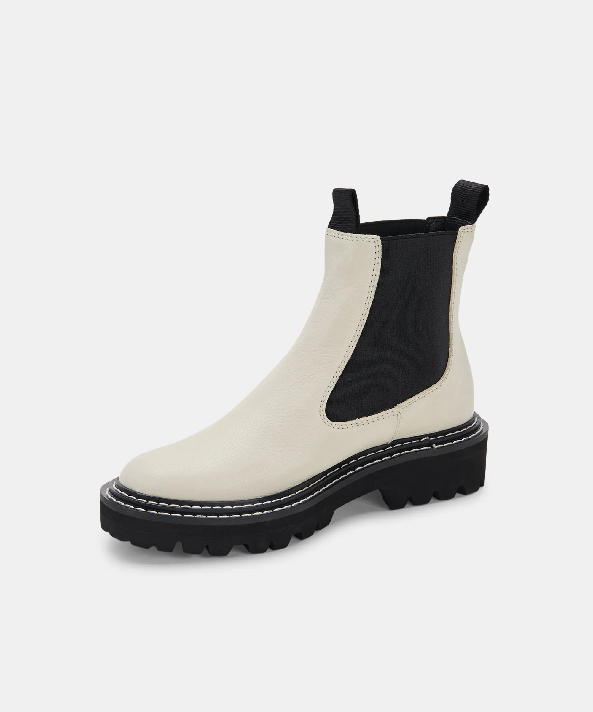 MOANA BOOTS IVORY LEATHER