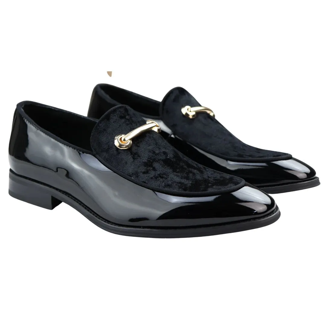 Moccasin Loafers Shoes Leather Lined Slip On Velvet Smart Formal Shoe