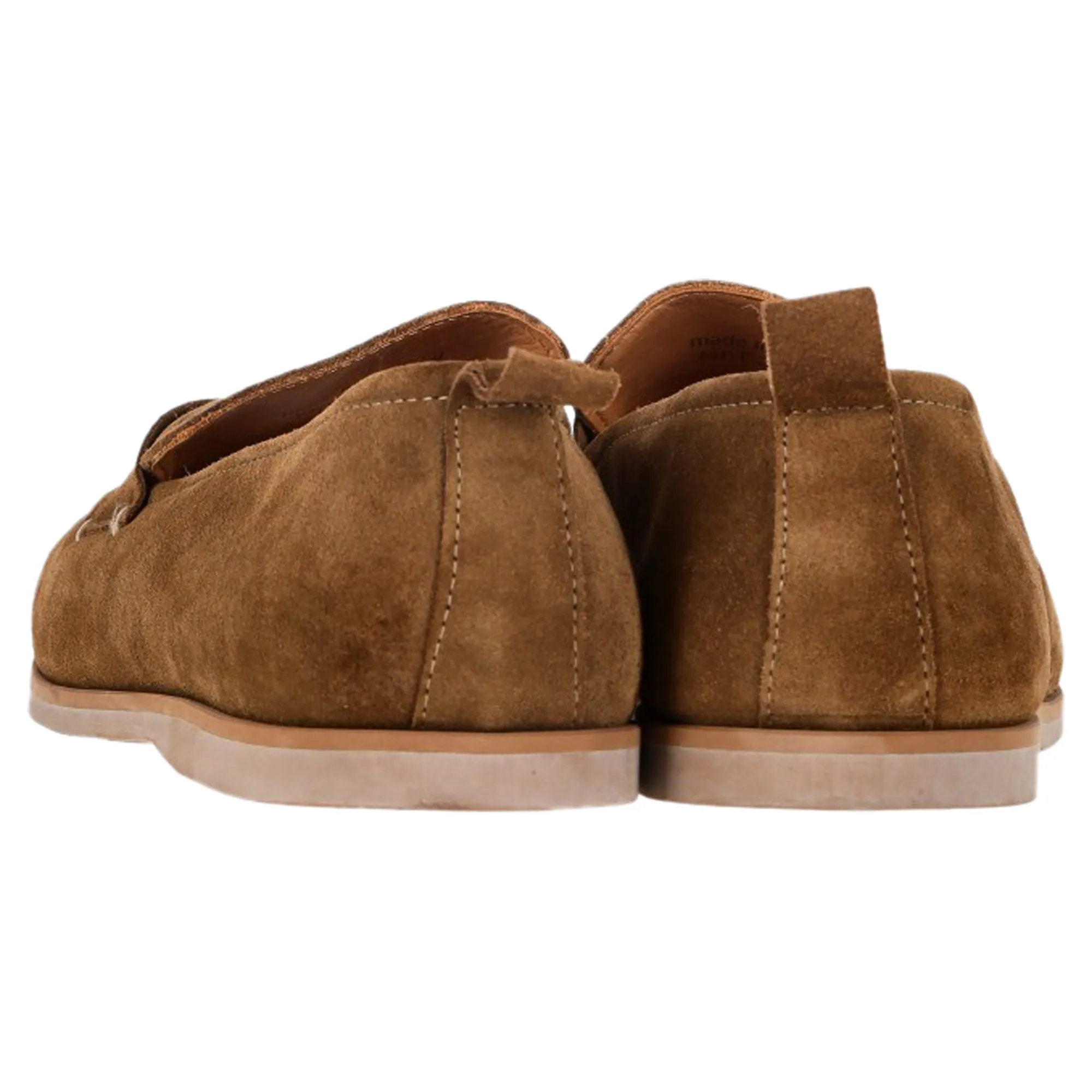 Mr P. Regenerated Penny Loafers in Brown Suede