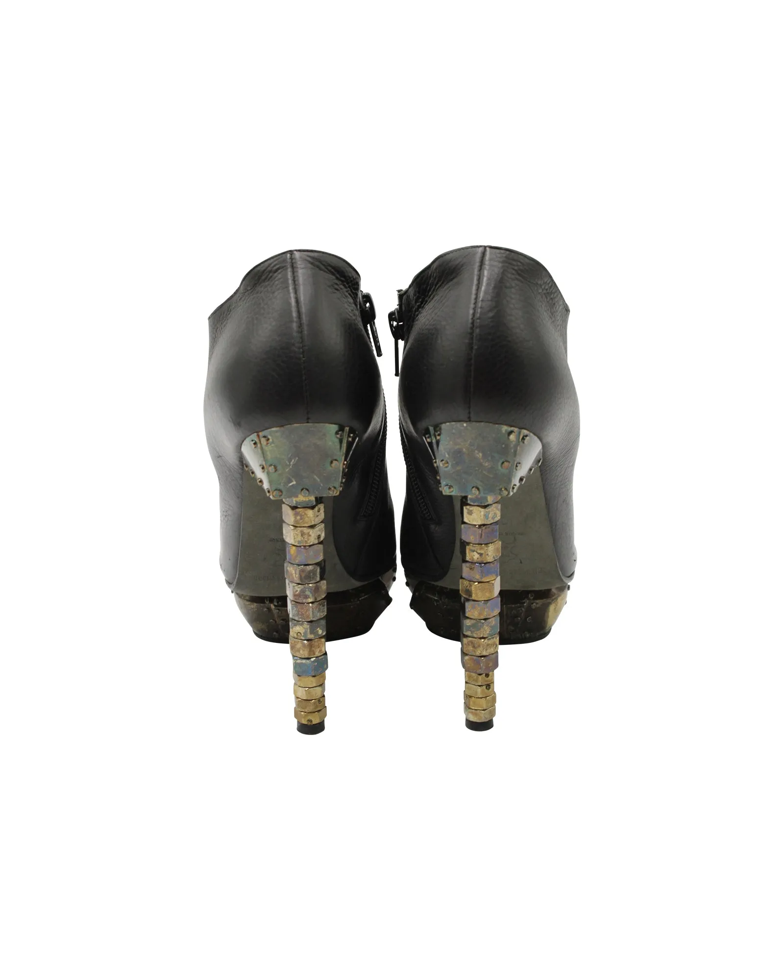 Nicholas Kirkwood x Rodarte Ankle Boots in Black Leather
