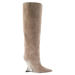 Nina Boots - Paris Texas - Leather - Beige
