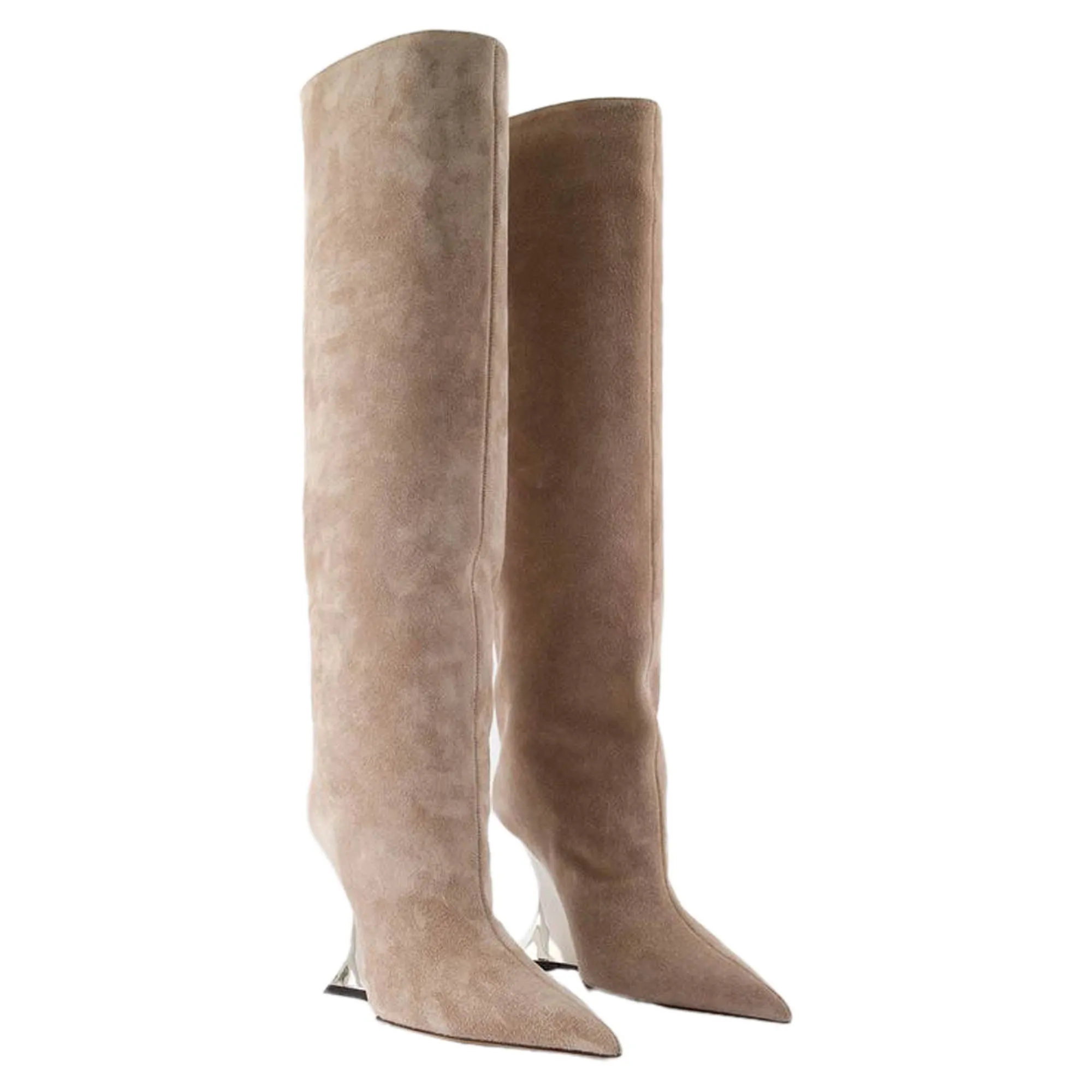 Nina Boots - Paris Texas - Leather - Beige