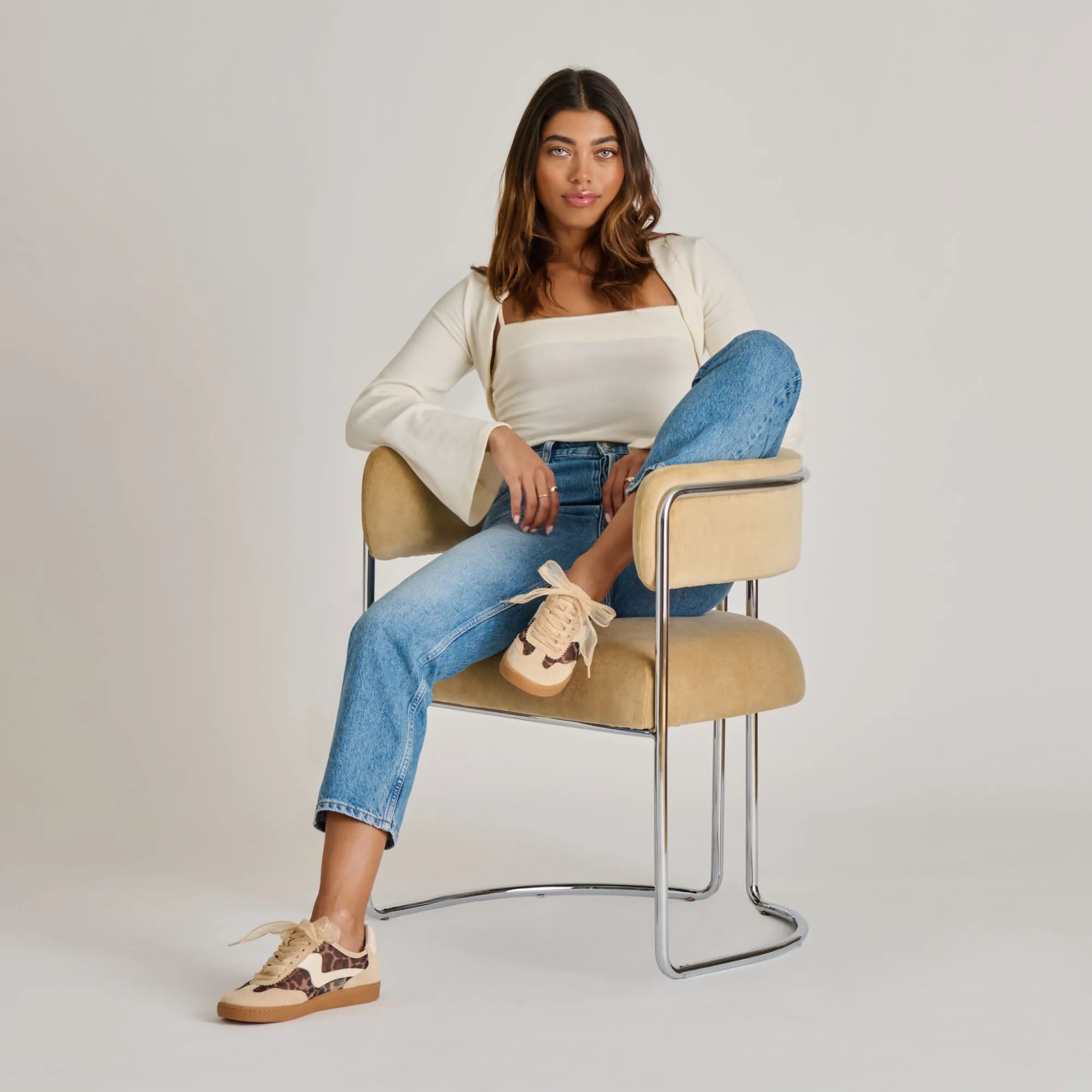 NOTICE MESH SNEAKERS LT LEOPARD MESH
