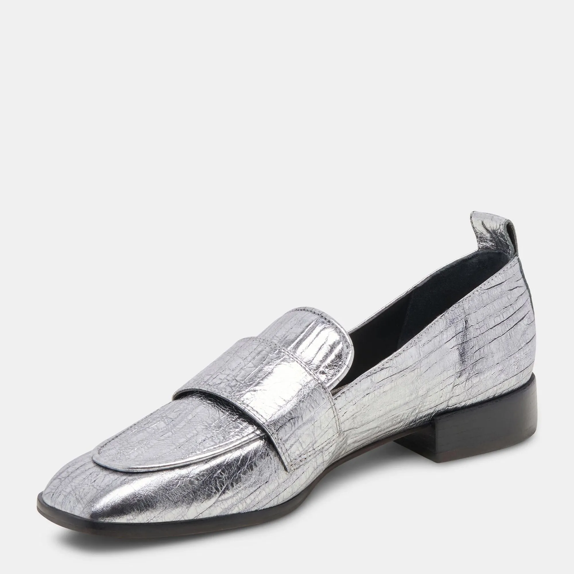 Nygel Loafers Graphite Metallic Leather