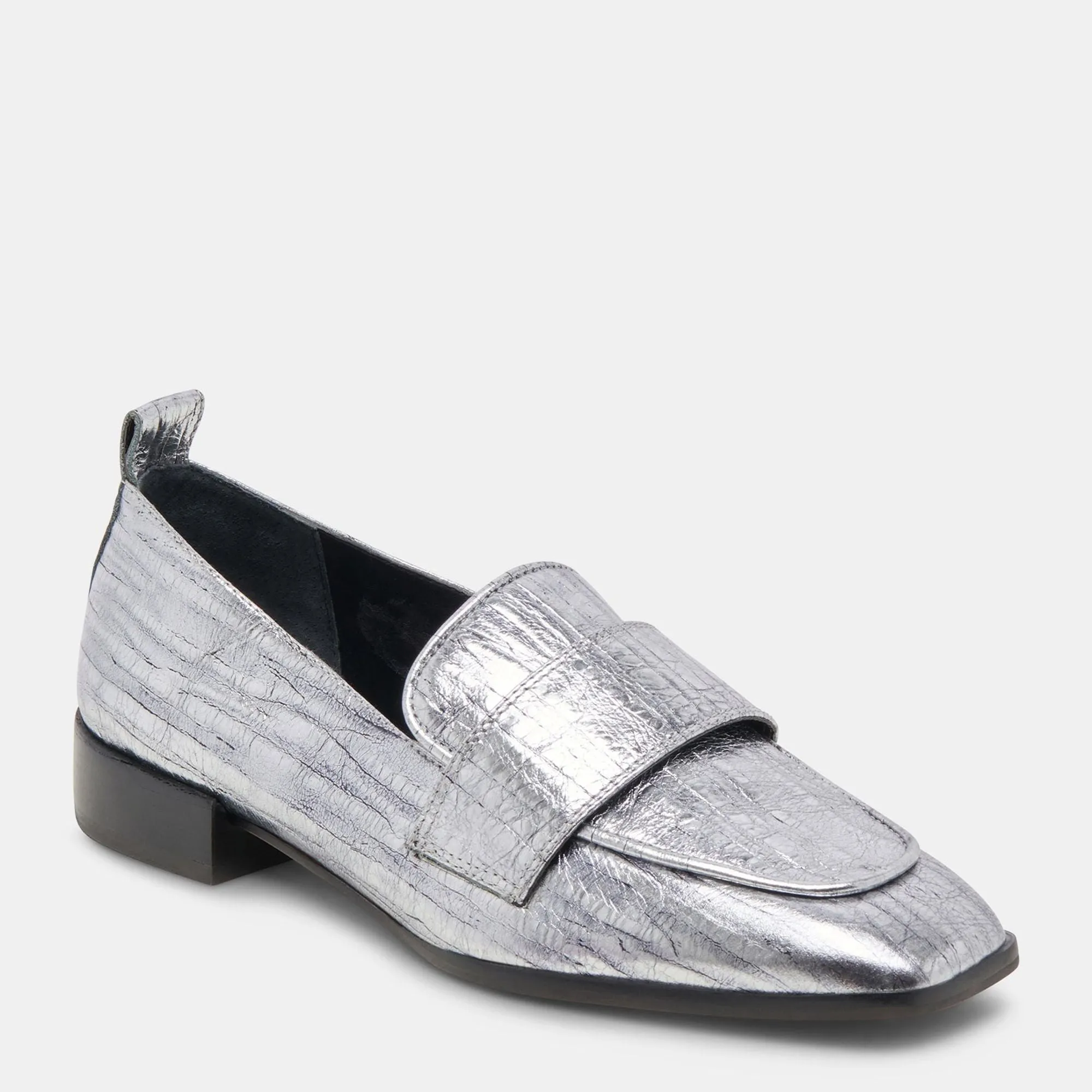 Nygel Loafers Graphite Metallic Leather