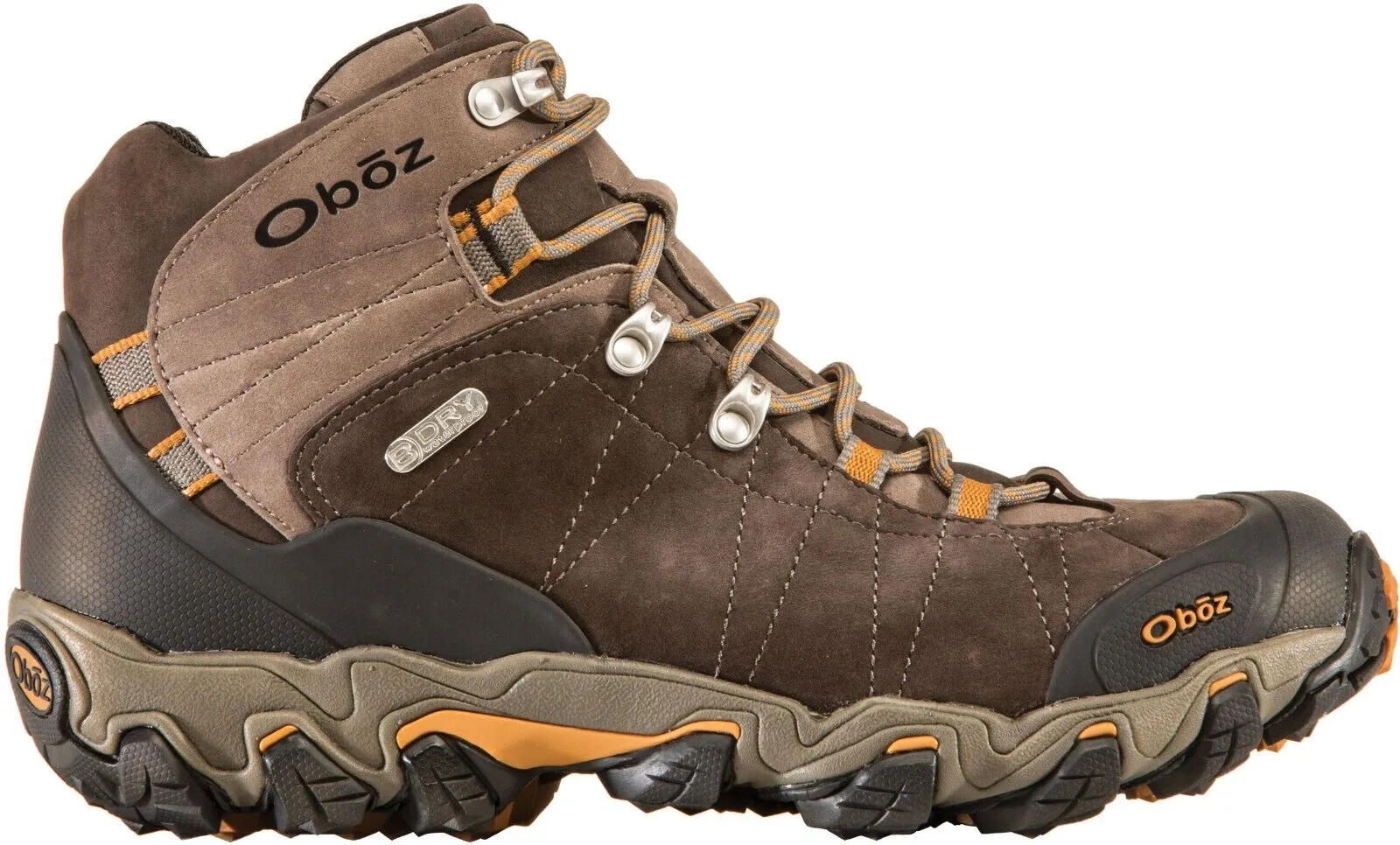 Oboz Bridger 22101 Hiking Boots Men's US 8 Wide Brown Waterproof Mid Top WOB208