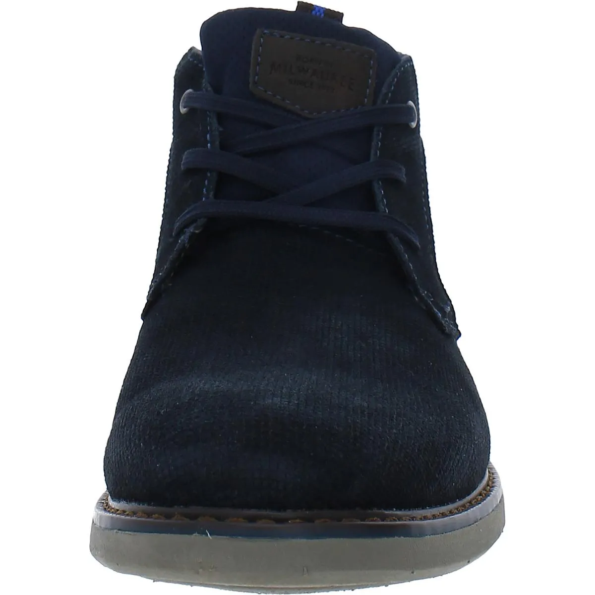 Otto Mens Faux Leather Ankle Chukka Boots