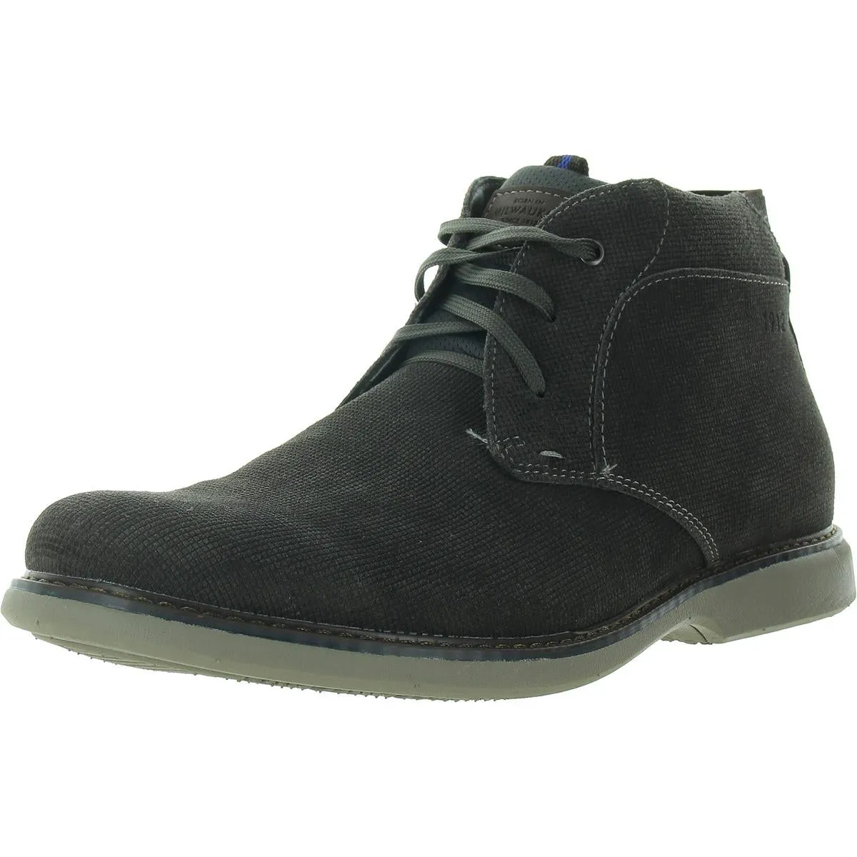 Otto Mens Faux Leather Ankle Chukka Boots