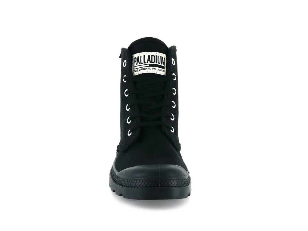 Palladium Pampa Hi Originale 75349-060 Boots Mens US 4 Black Canvas Ankle KHD881