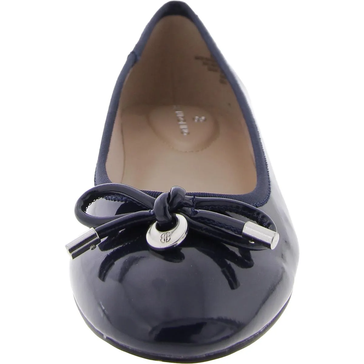 PAYLY 3 Womens Patent Leather Bow Ballet Flats