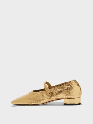 Pippa Laminated Leather Ballet Flats