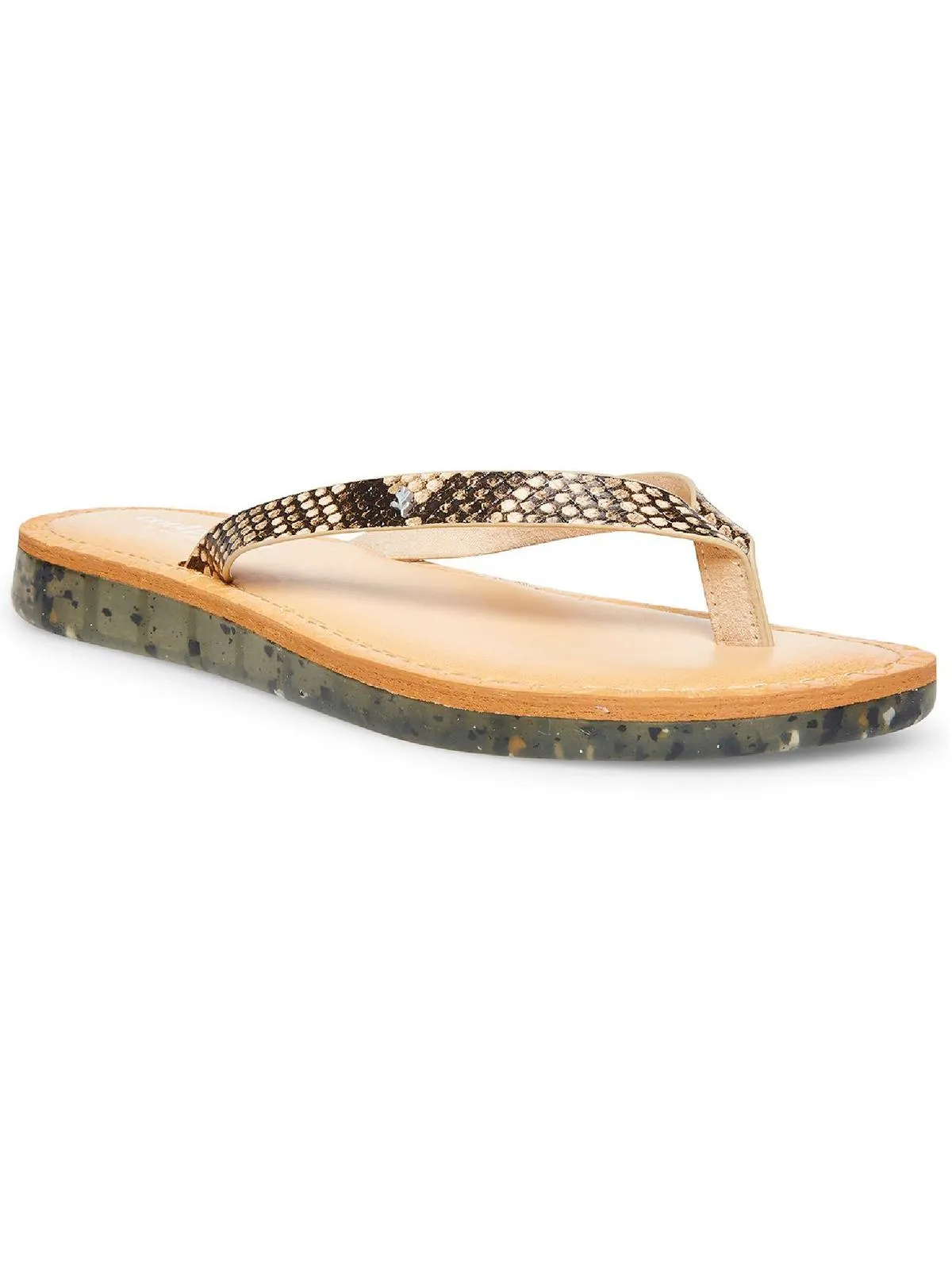 Planet Womens Slip On Open Toe Flats