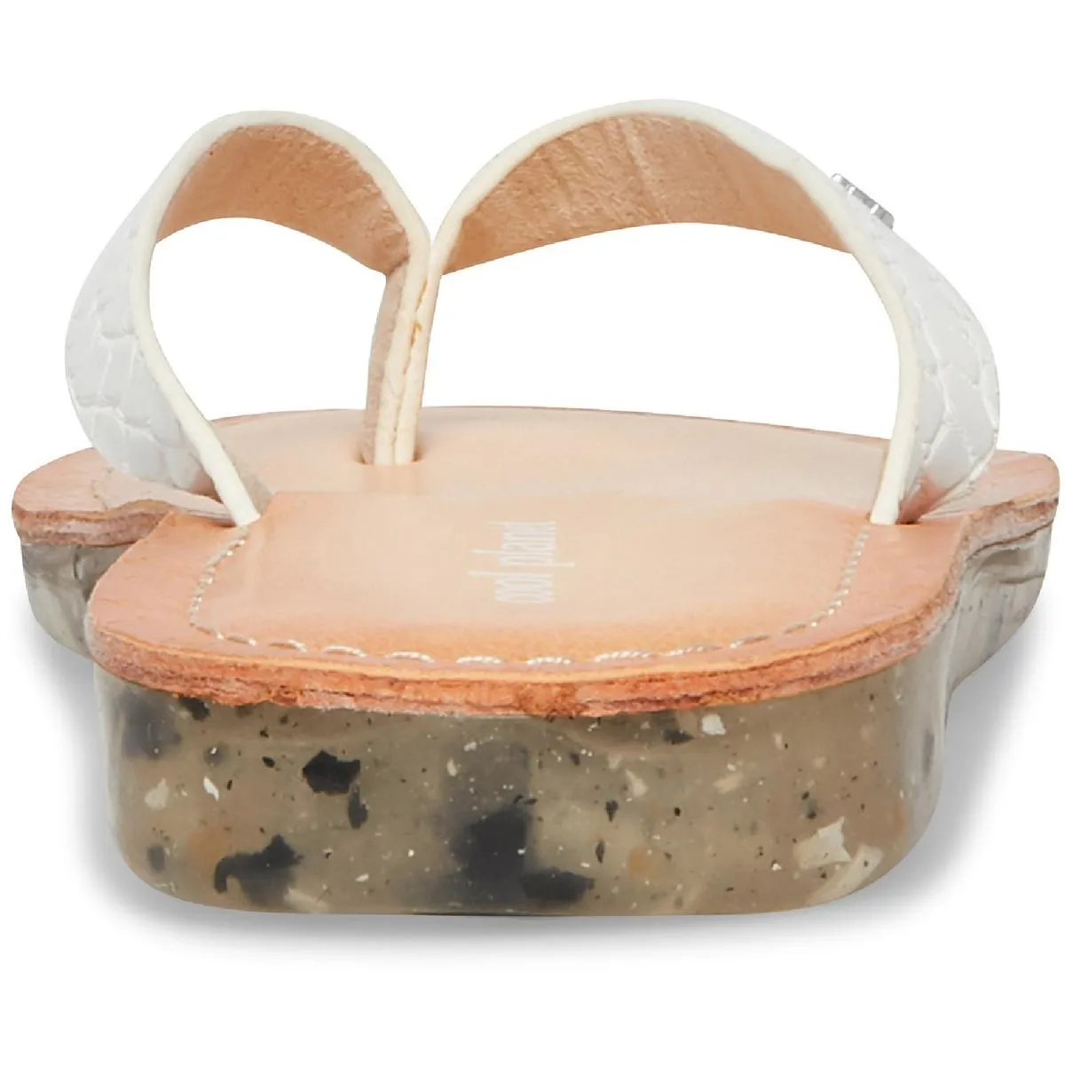 Planet Womens Slip On Open Toe Flats