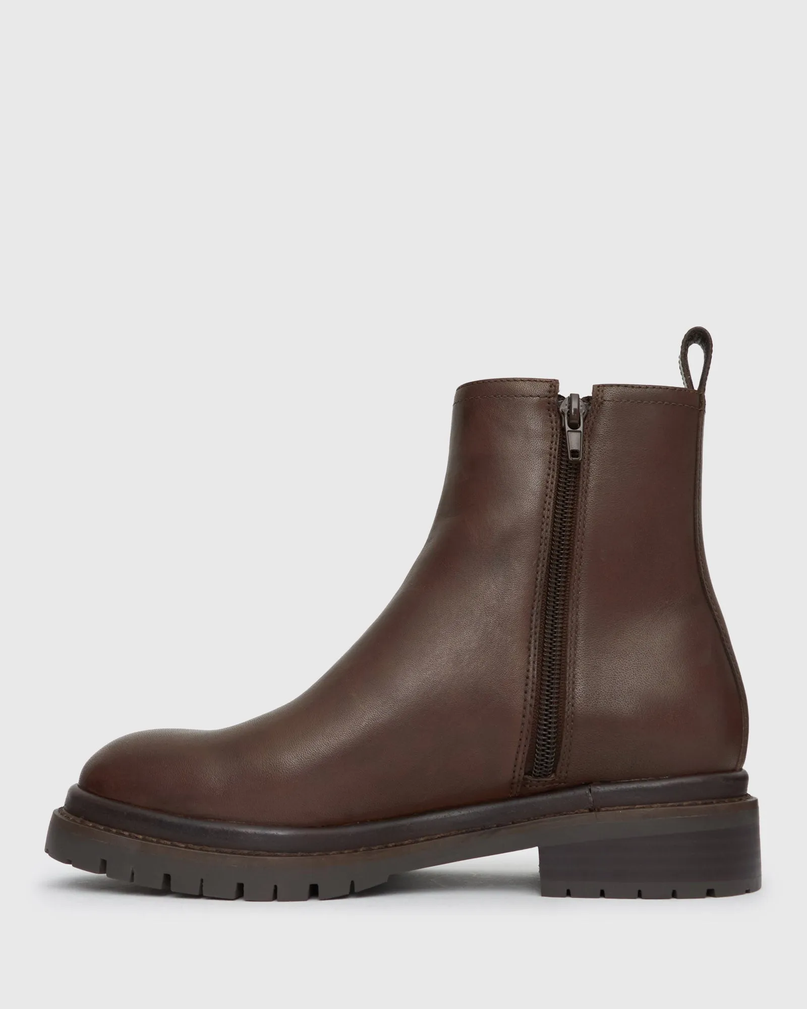 PRE-ORDER INDIGO Leather Chelsea Ankle Boots