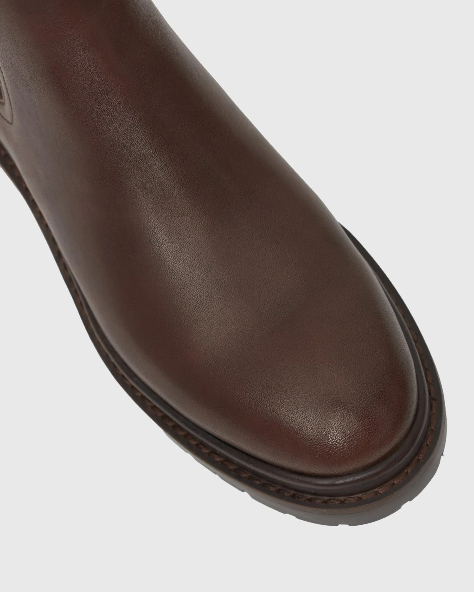 PRE-ORDER INDIGO Leather Chelsea Ankle Boots
