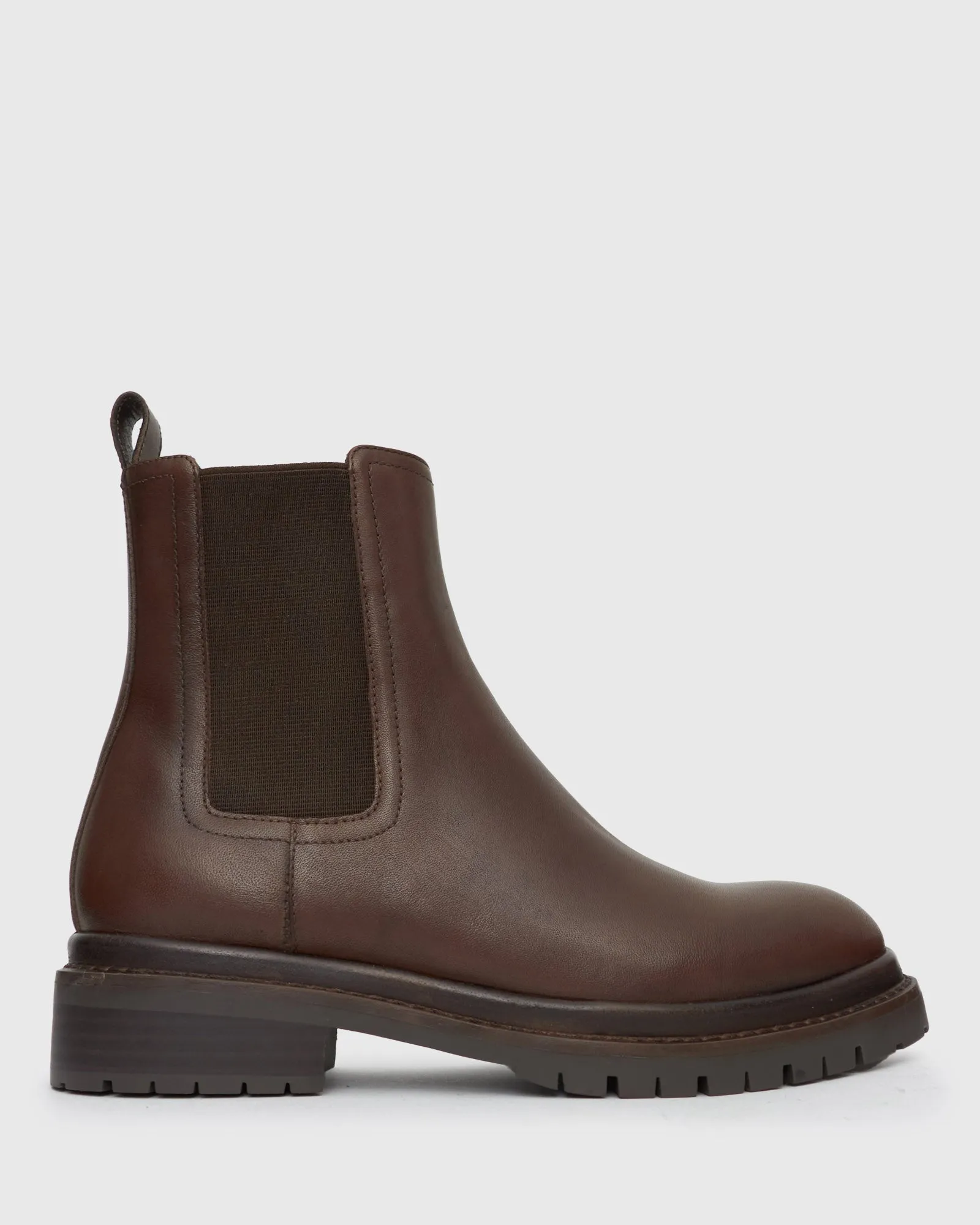 PRE-ORDER INDIGO Leather Chelsea Ankle Boots