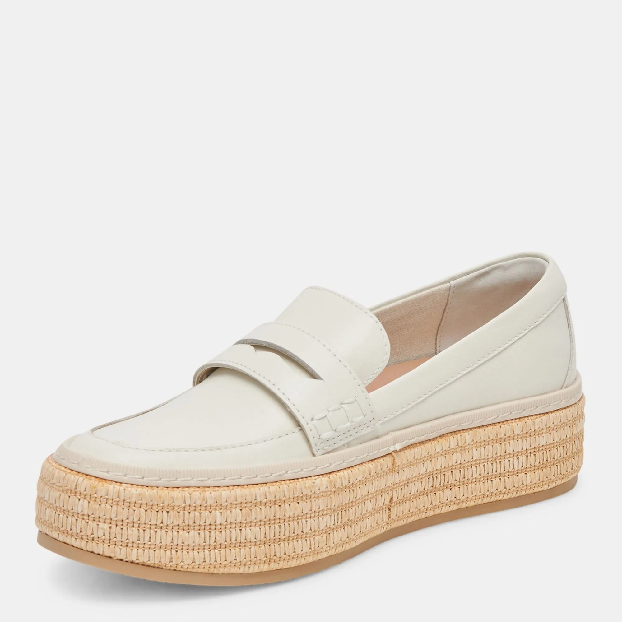 Ranna Loafers Ivory Leather