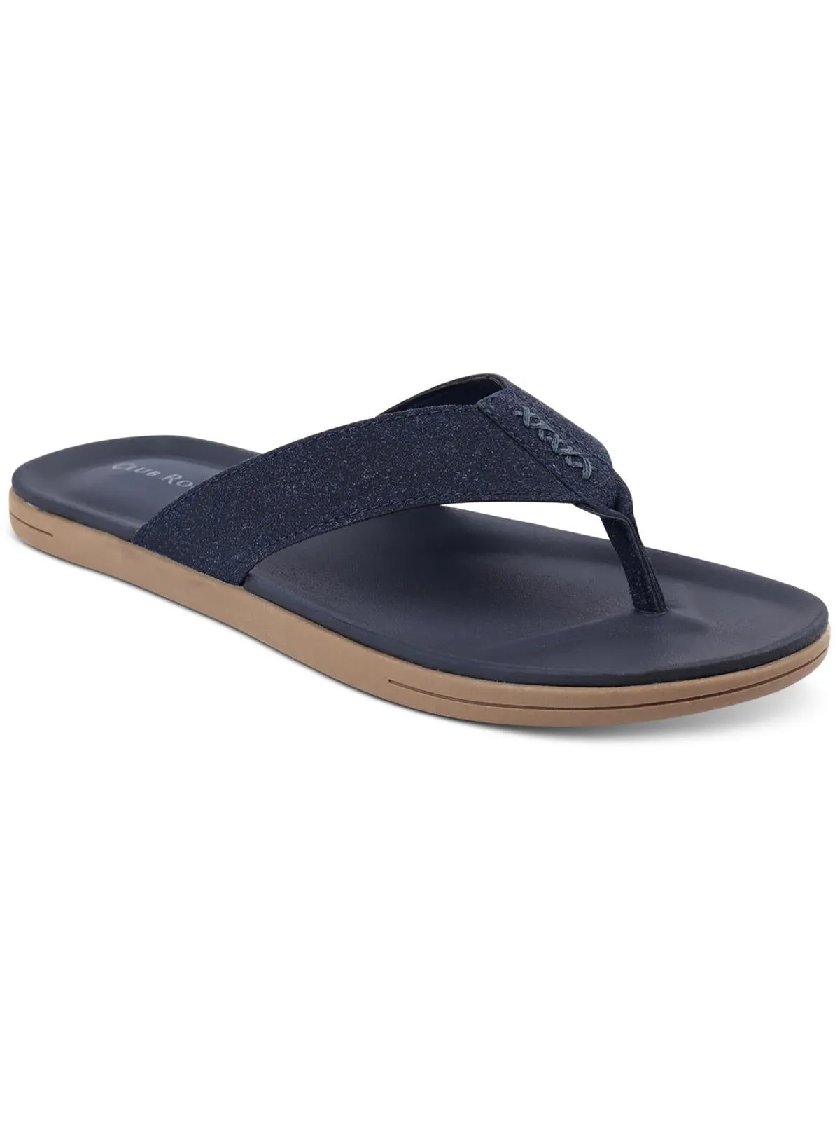 Riley Mens Round Toe Flat Flip-Flops