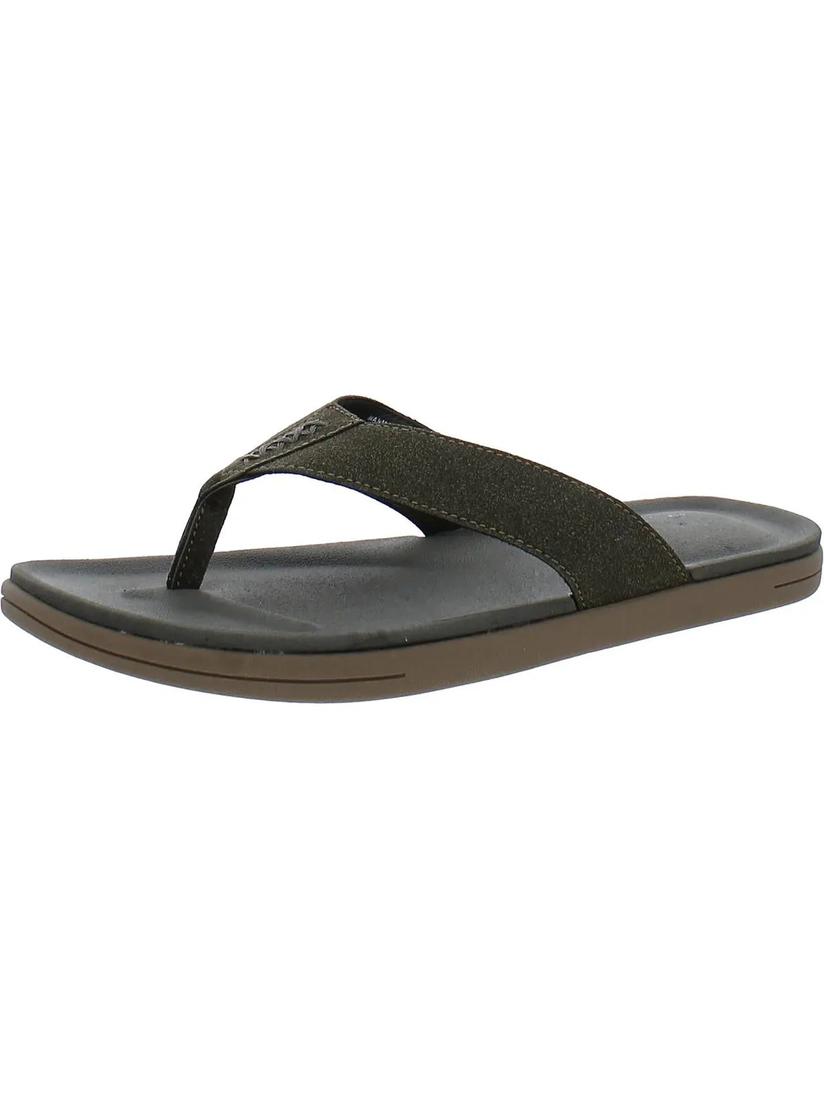 Riley Mens Round Toe Flat Flip-Flops