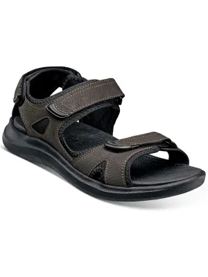 Rio Vista Mens Faux Leather Slingback Ankle Strap