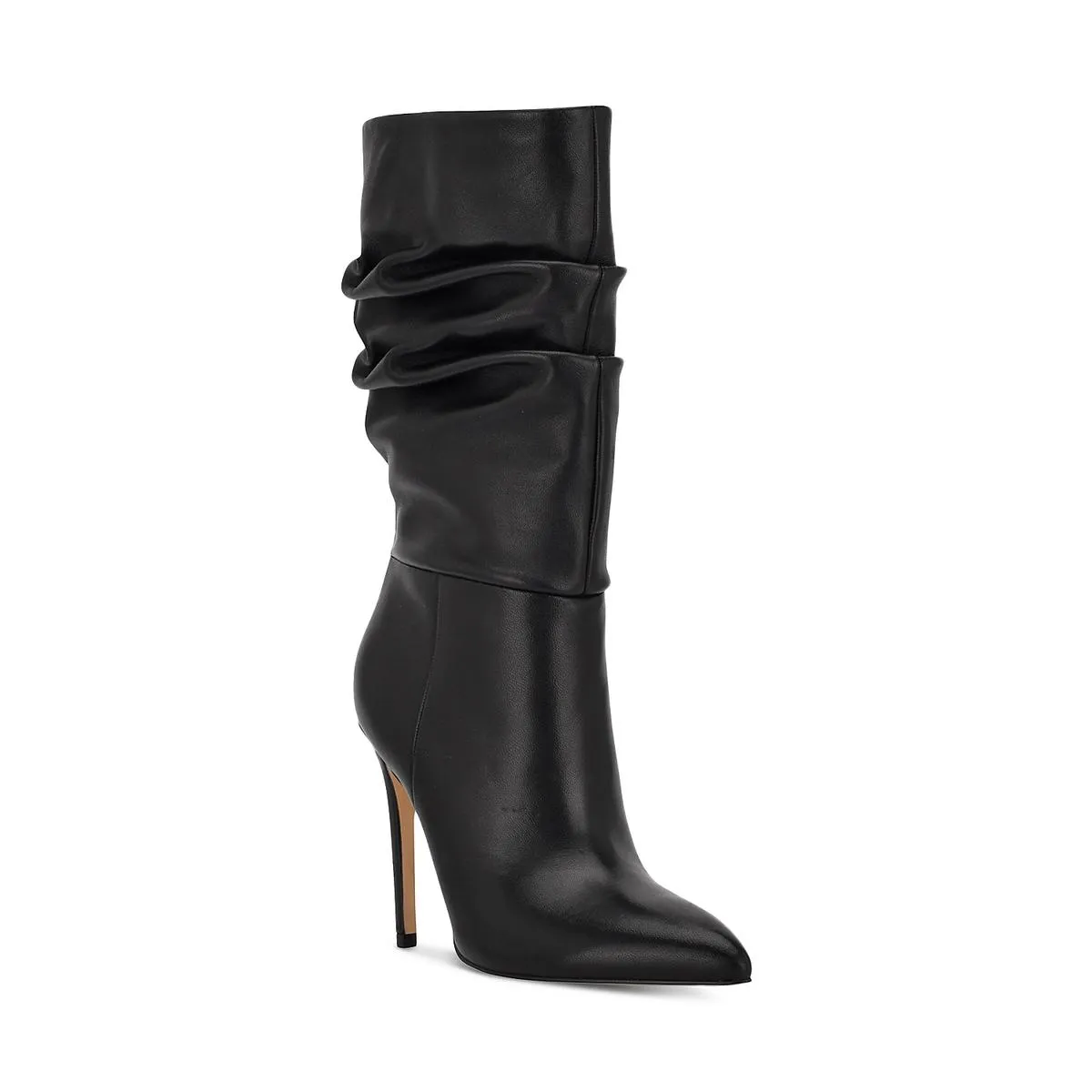 Romy Womens Suede Pull On Mid-Calf Boots