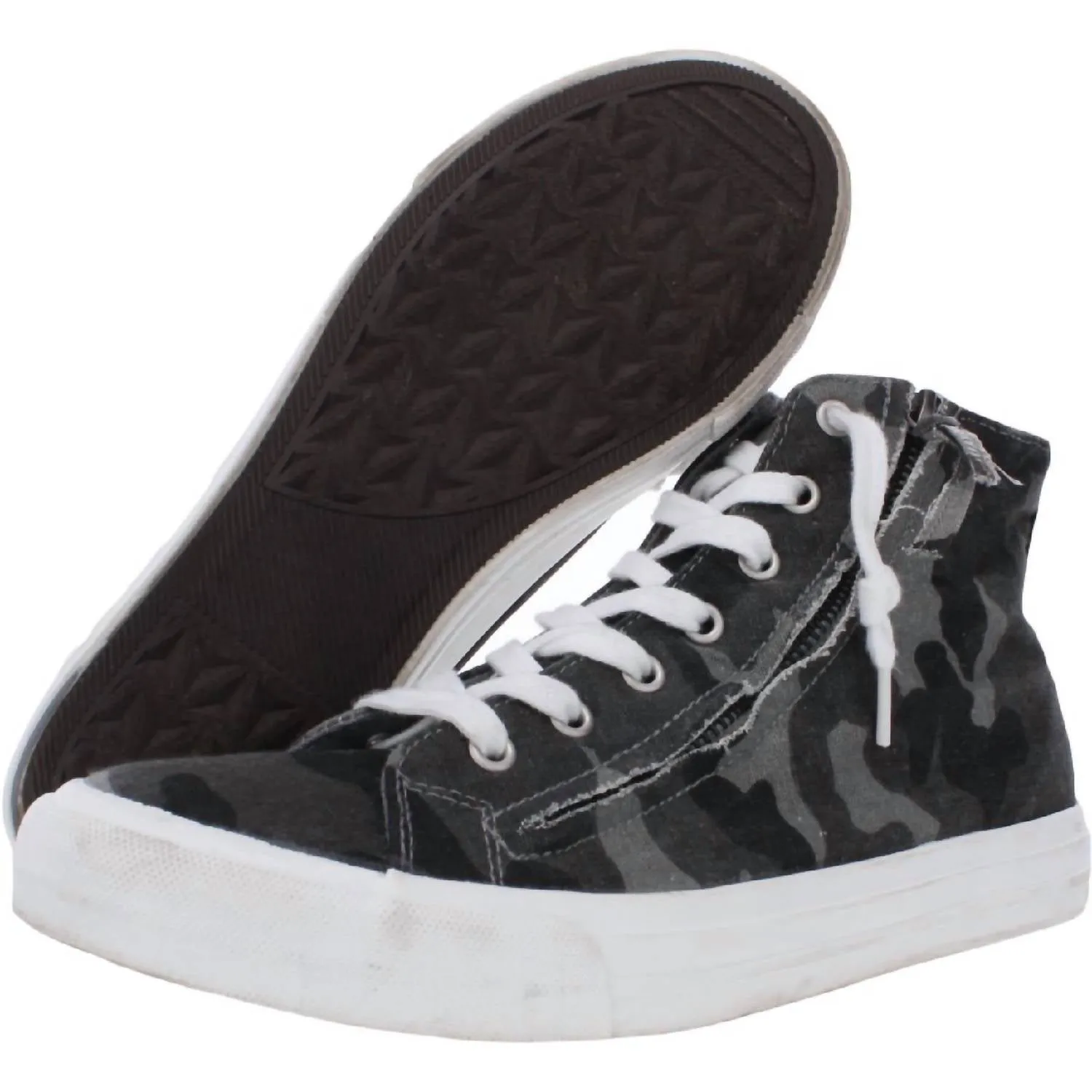 Rossi High Top Fashion Sneaker In Grey Camo