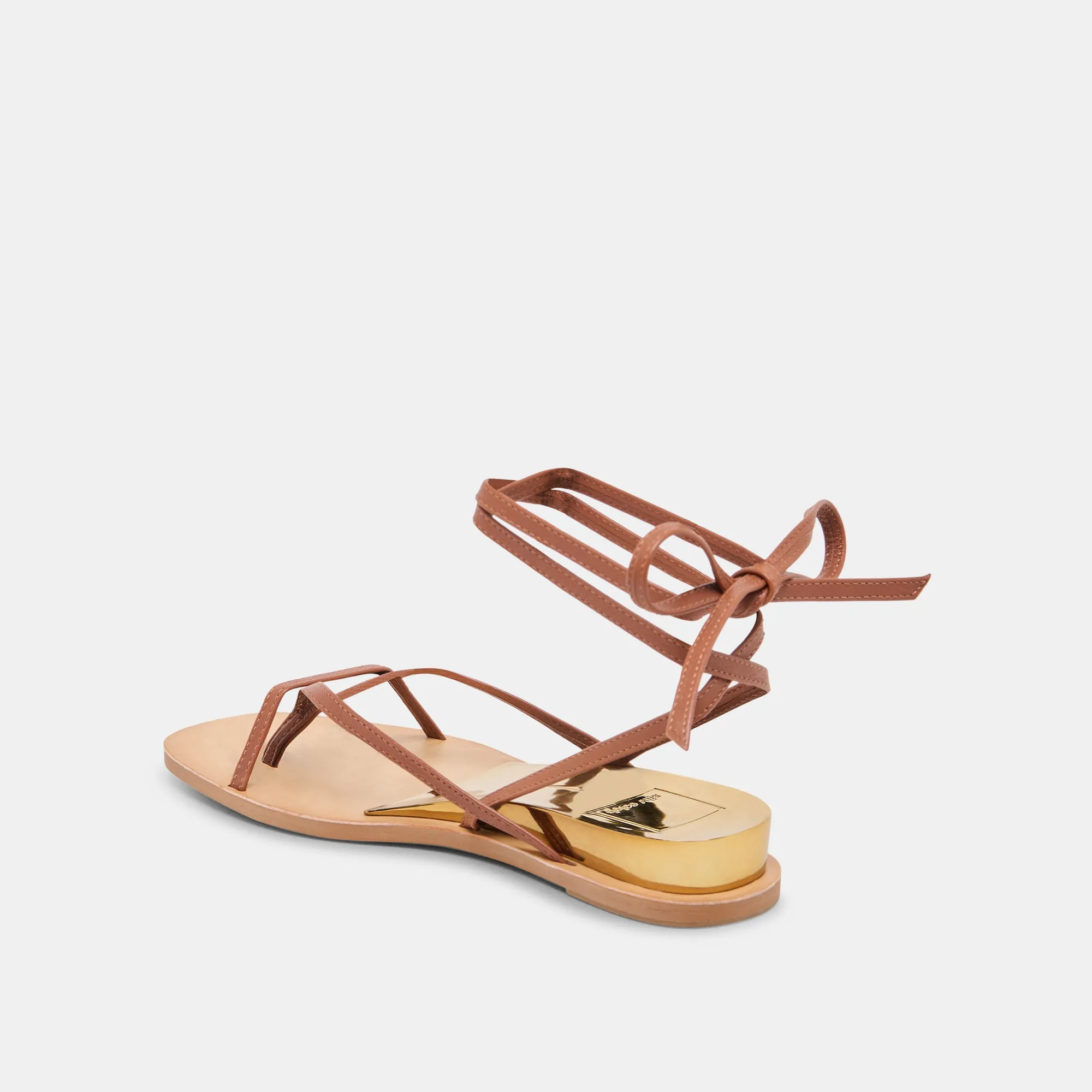 RUDIE SANDALS COGNAC LEATHER