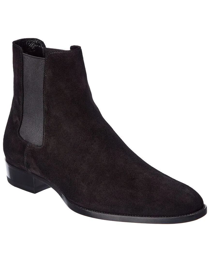 Saint Laurent Wyatt 30 Suede Boot, 44