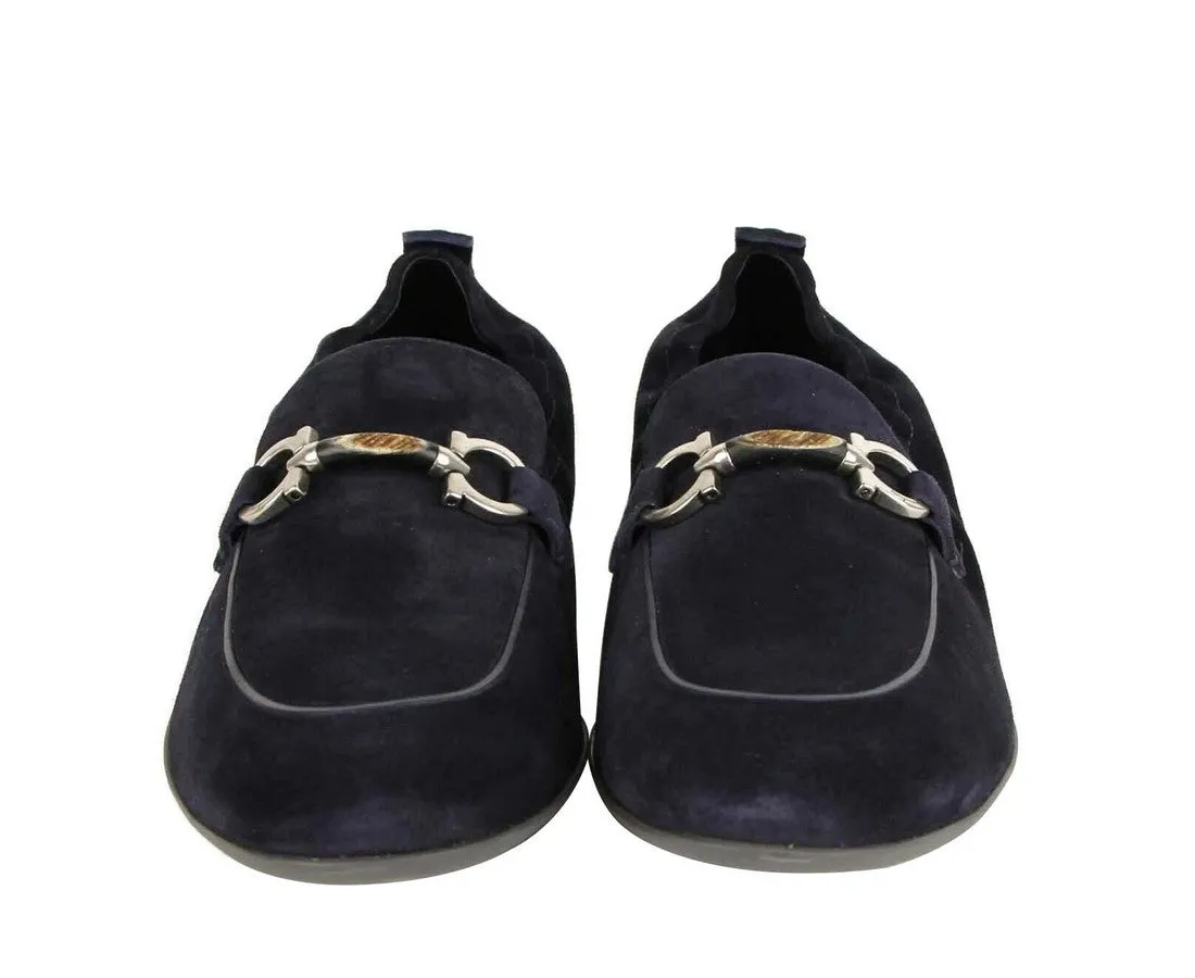 Salvatore Ferragamo Men's Suede Stretch Horsebit Loafer
