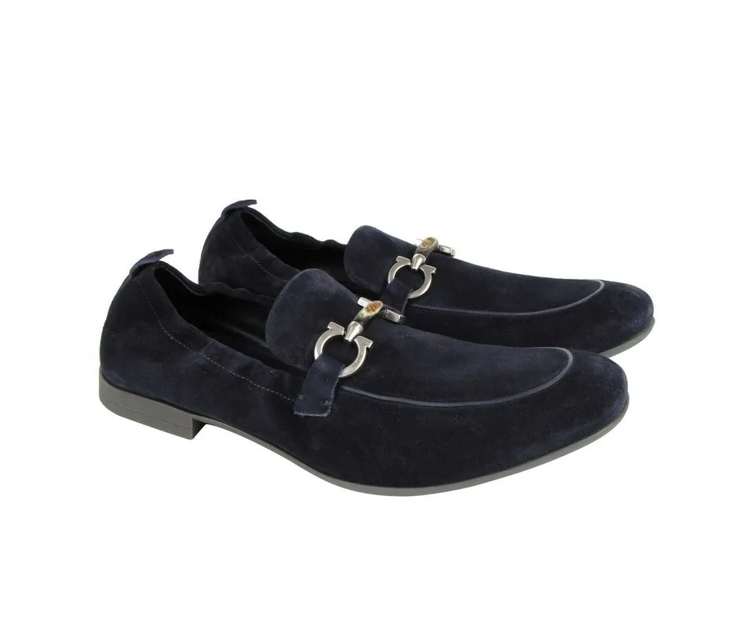 Salvatore Ferragamo Men's Suede Stretch Horsebit Loafer