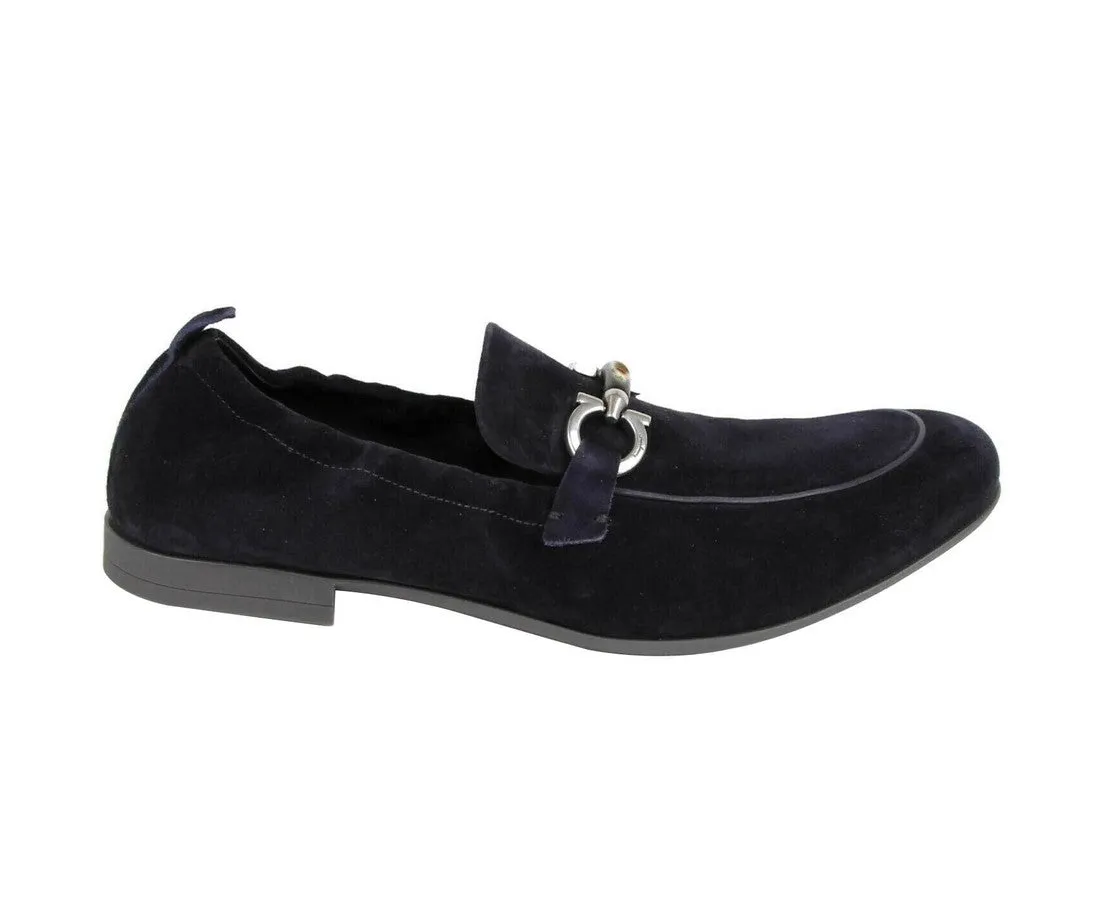 Salvatore Ferragamo Men's Suede Stretch Horsebit Loafer