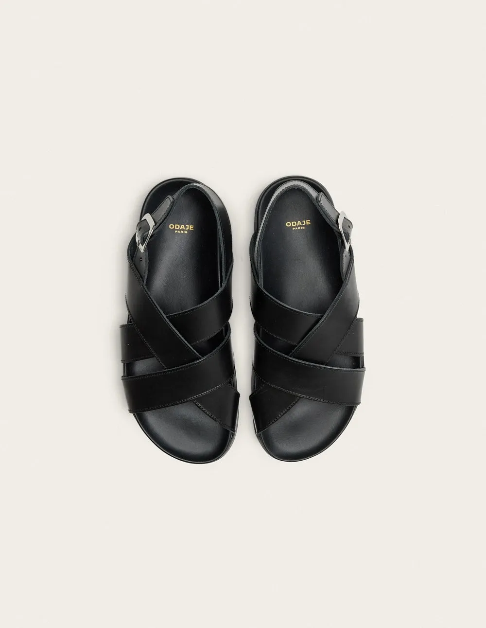 Sandals Sandra - Black leather