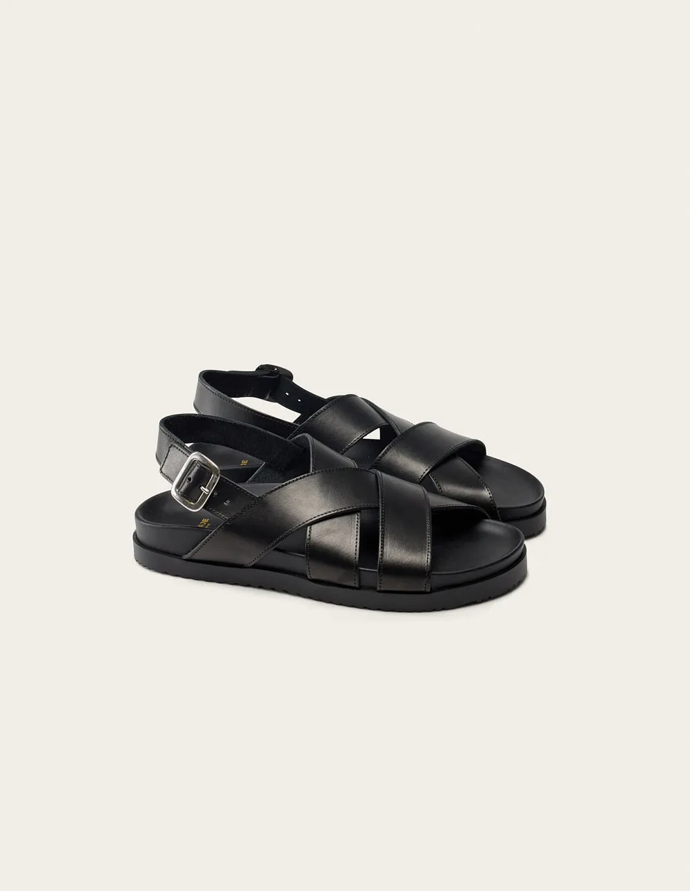 Sandals Sandra - Black leather
