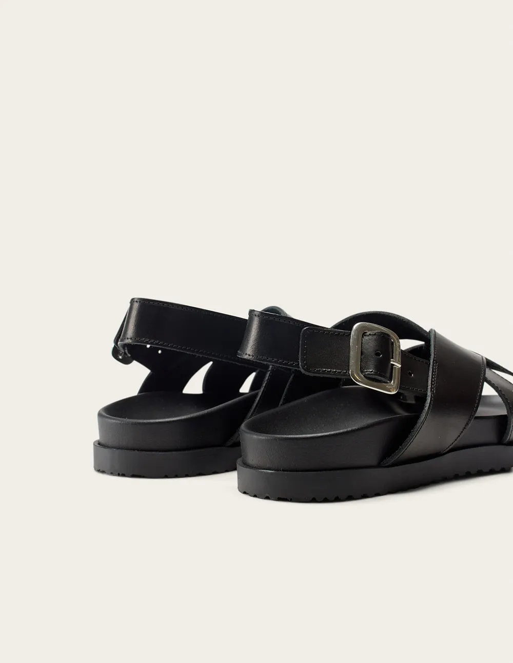 Sandals Sandra - Black leather