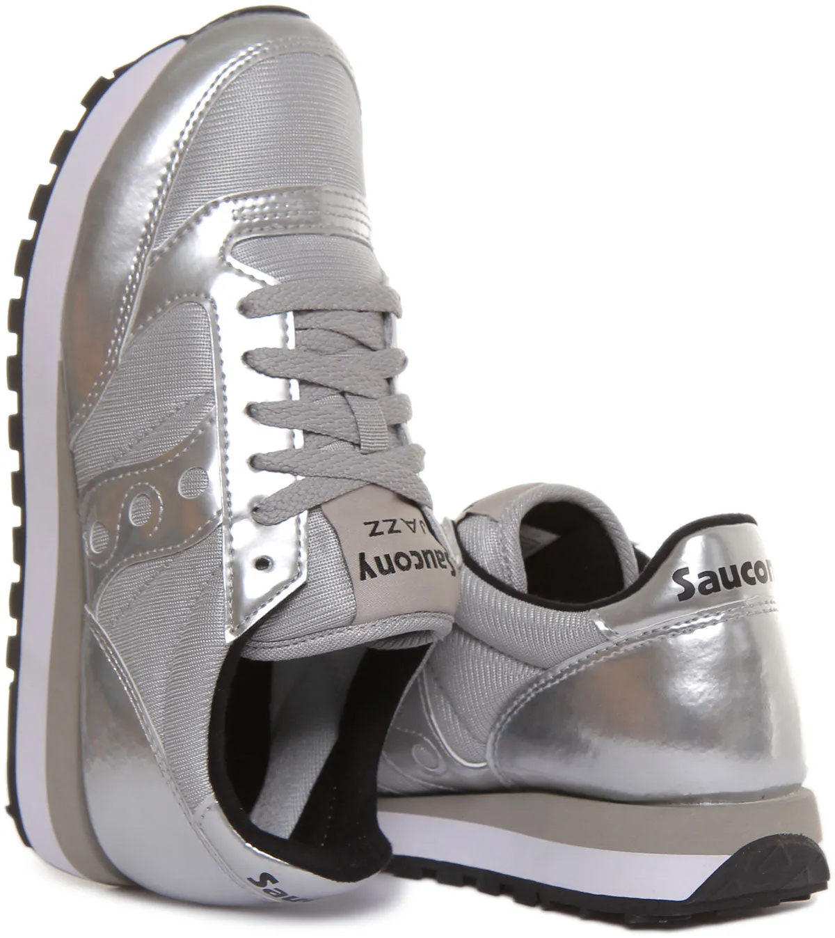 Saucony Jazz Original In Silver For Women Shoes Saucony