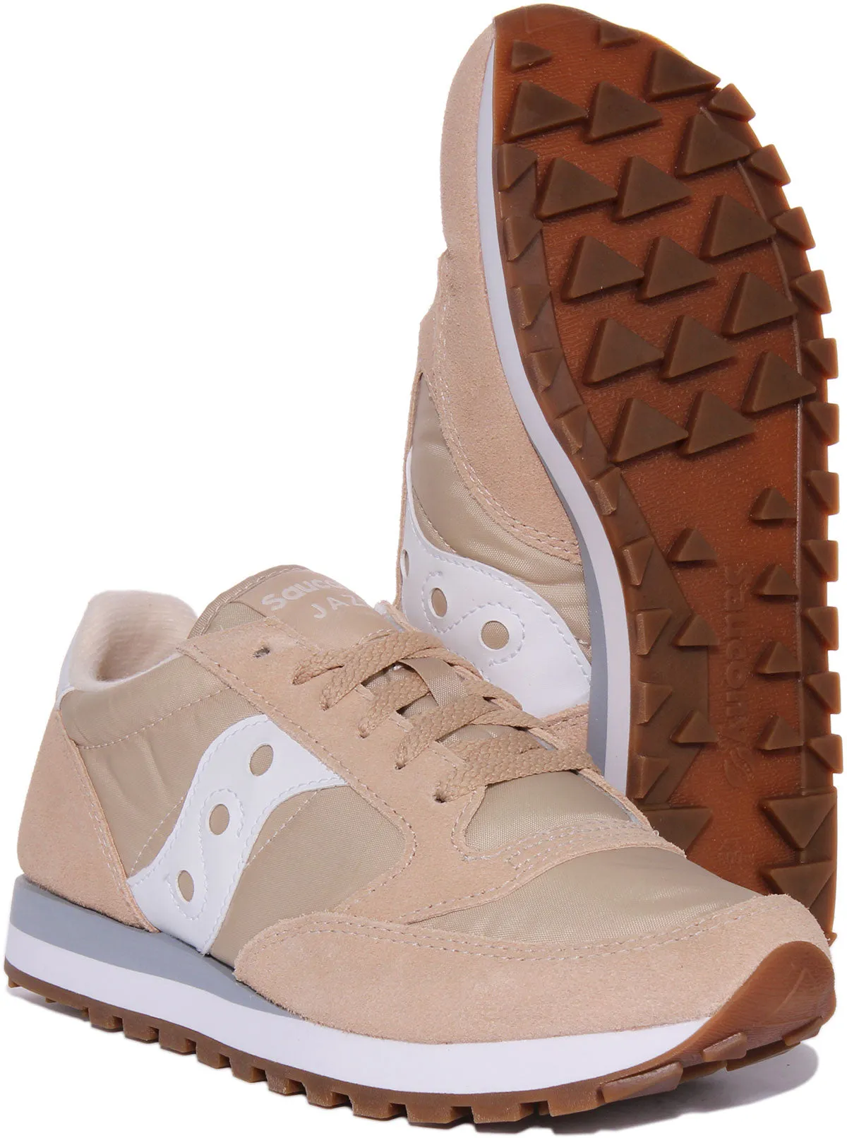 Saucony Jazz Original In White Beige For Men Shoes Saucony