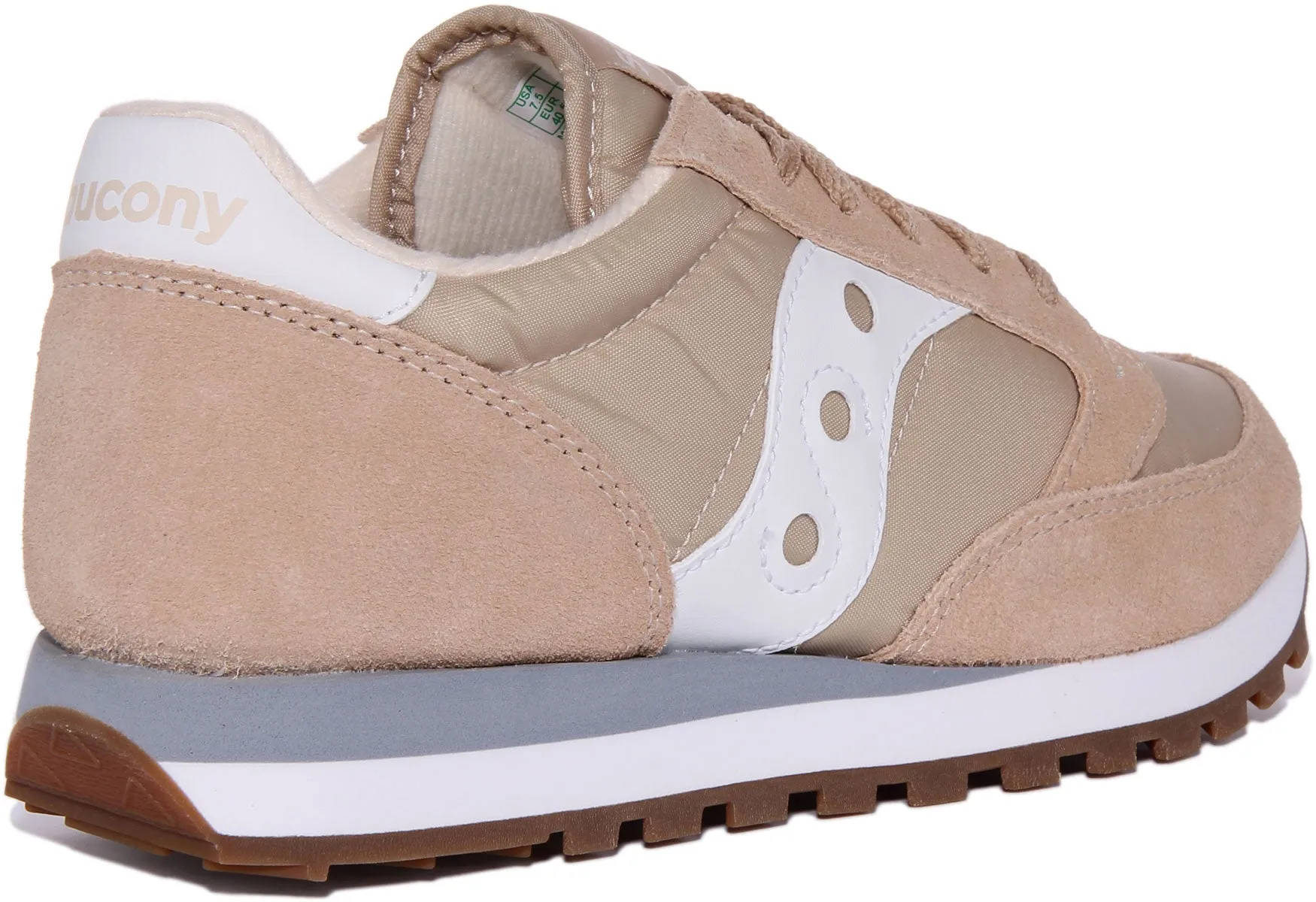 Saucony Jazz Original In White Beige For Men Shoes Saucony